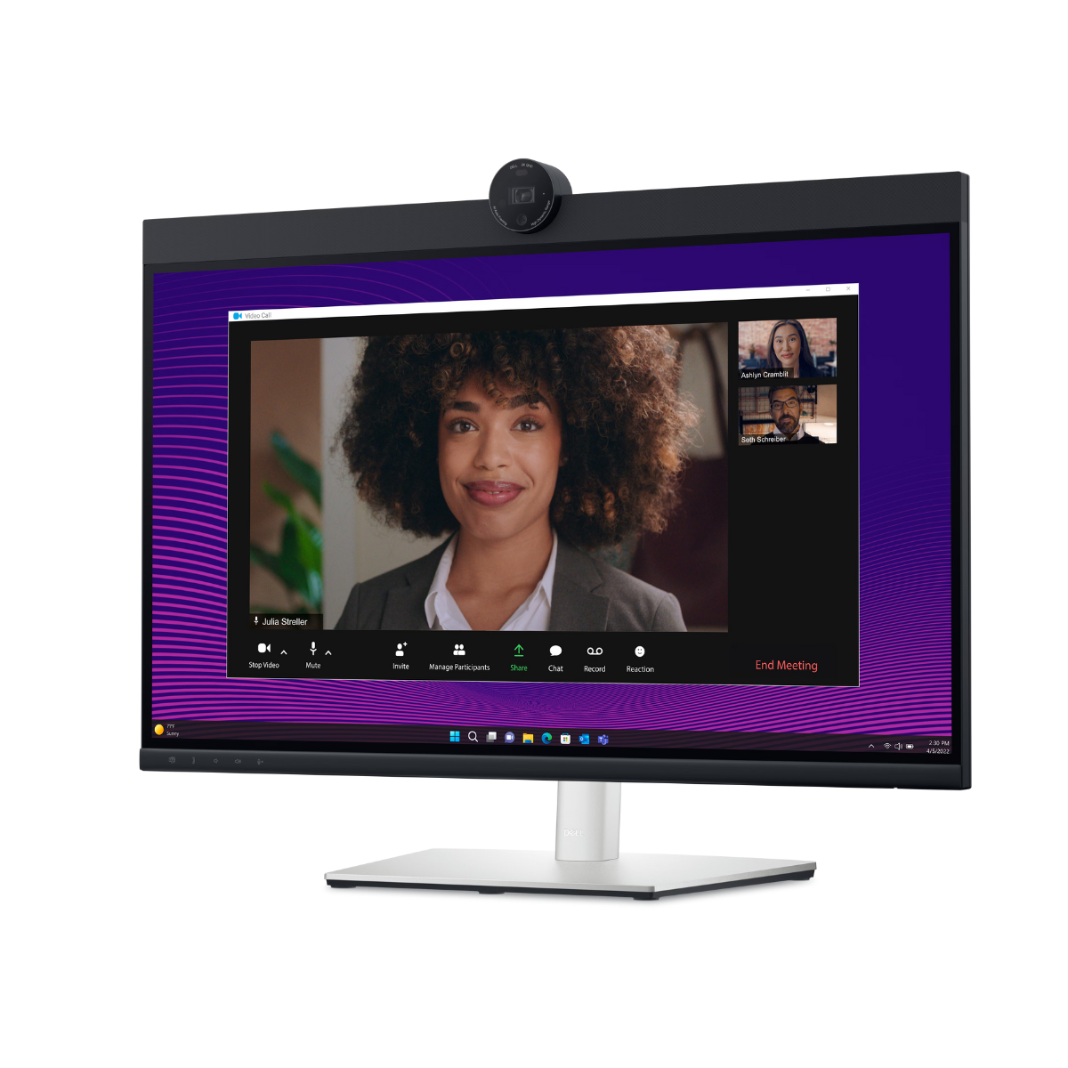 Dell Pro 27 Plus P2724DEB 210-BGMF vista videoconferencia