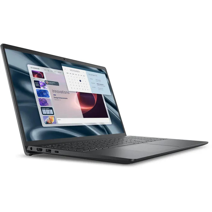 Dell Pro 15 Essential PV15250 vista comercial en color negro carbón