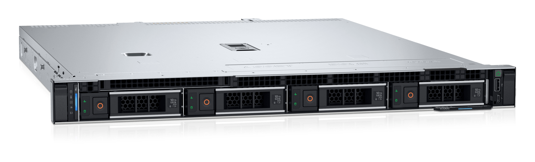 Dell PowerEdge R360 — perspectiva frontal 4 LFF — R360271_6353P132