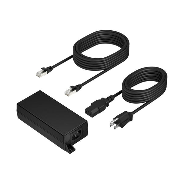 Kit de Adaptador e Inyector PoE+ Original Poly con Cable Ethernet para Sistema de Videoconferencia Studio G62 - IEEE 802.3at/bt - 30W - A02F9AA