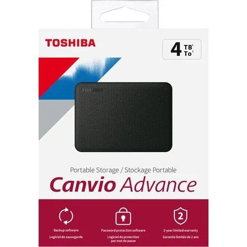 Disco Duro Externo Toshiba Canvio Advance 4Tb, Negro, Usb 3.0 - SMART BUSINESS