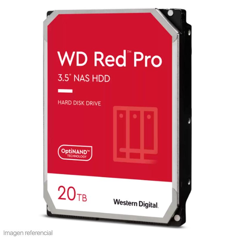 DISCO DURO WESTERN DIGITAL RED PRO NAS, WD201KFGX, 20TB, SATA, 7200RPM, 3.5", 512MB WD201KFGX - SMART BUSINESS