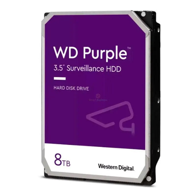 Disco Duro Western Digital Wd Purple, 8Tb, Sata 6.0 Gb/S, 256Mb Cache, 5640 Rpm, 3.5" - SMART BUSINESS