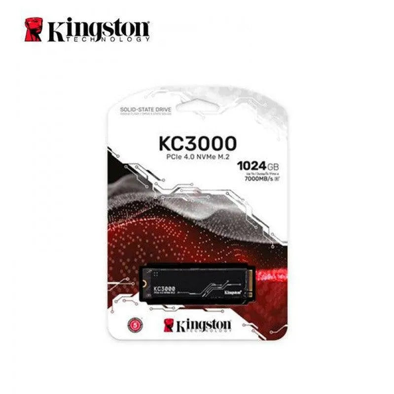 Disco Solido Ssd M.2 Pcie Kingston 1024Gb Kc3000, 2280, Gen4, Nvme, Unidad Interna De Estado Solido, Para Pc, Laptop, Lectura 7000Mb/S (Skc3000S/1024G - SMART BUSINESS