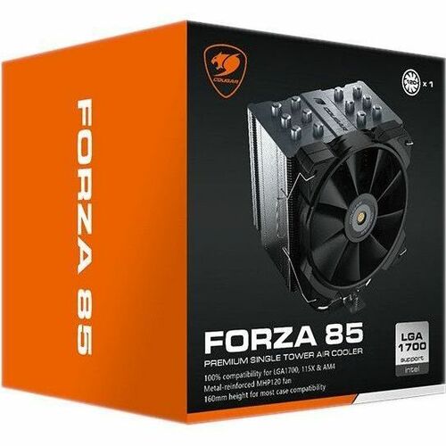 DISIPADOR CPU COUGAR FORZA 85, 120MM, 600 - 2000RPM, NEGRO 3MFZA85.0001 - SMART BUSINESS