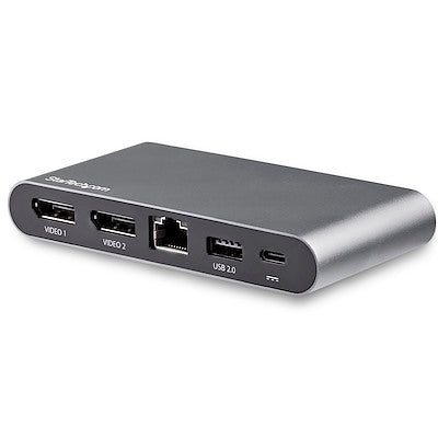 STARTECH.COM ADAPTADOR MULTIPUERTOS USB-C - DOS MONITORES - WINDOWS - USB TIPO C A DISPLAYPORT DOBLE DE 4K