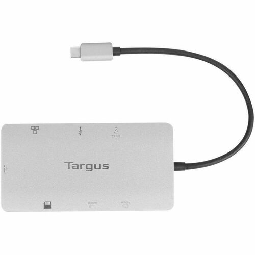 DOCK423TT USB Tipo C Base de conexión para Notebook/Monitor - Lector de tarjeta memoria - SD, microSD - Plata - Pórtatil - 2 Displays Supported - 4K - 3840 x 2160 - SMART BUSINESS