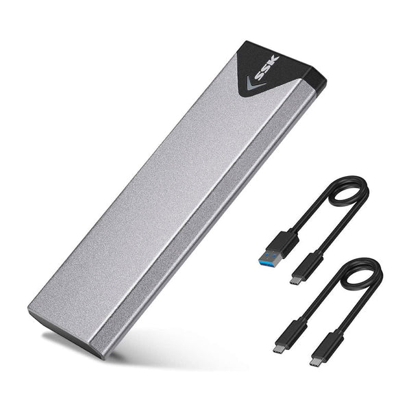 ENCLOSURE PARA SSD M.2 NVME (PCIE) / SATA, ADMITE TAMAÑOS 2242/2260/2280, USB - C 3.2 GEN 2 SHE-C325 PRO - SMART BUSINESS