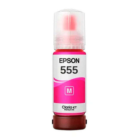 Botella de Tinta Original Epson T555 Magenta - 70ml - Alto Rendimiento - Sistema EcoFit - Para Impresoras Fotográficas EcoTank L8160 y L8180 - T555320-AL de Epson | first_variant_option_1 — Envío inmediato