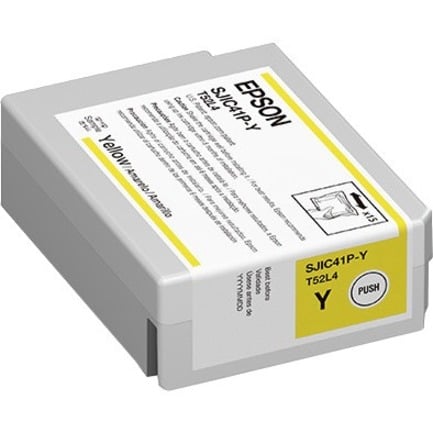 Epson C13T52L420 – Cartucho de tinta amarillo original, compatible con impresora ColorWorks CW‑C4000, alto rendimiento y colores vivos, ideal para impresiones nítidas y duraderas. C13T52L420 - SMART BUSINESS