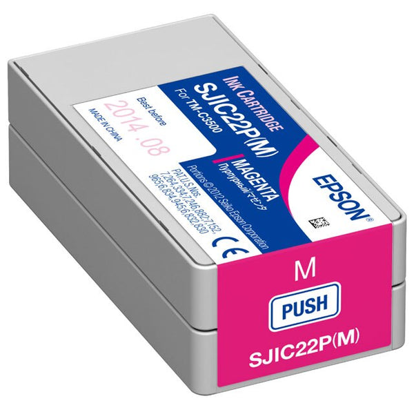 Cartucho de Tinta Epson C33S020582 Magenta DURABrite Ultra  32.5 ml  Compatible con Impresora Epson ColorWorks C3500  Impresión de Alta Calidad y Resistente al Agua
