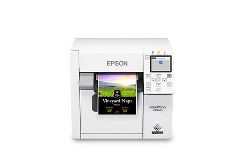 Epson ColorWorks CW-C4000 C31CK03101 impresora de etiquetas a color vista frontal