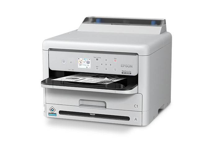 Impresora Epson WorkForce Pro WF-M5399 C11CK77301 vista frontal en tres cuartos desde la izquierda