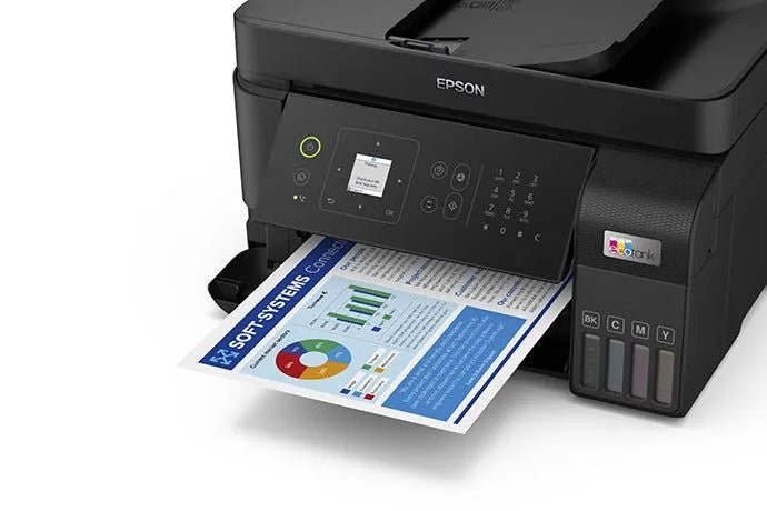 Impresora Multifuncional Wi-Fi 4 En 1 De Alto Desempeño Con Velocidades De Impresión Ultra Rápidas Epson Ecotank L5590 100% Sin Cartuchos - SMART BUSINESS