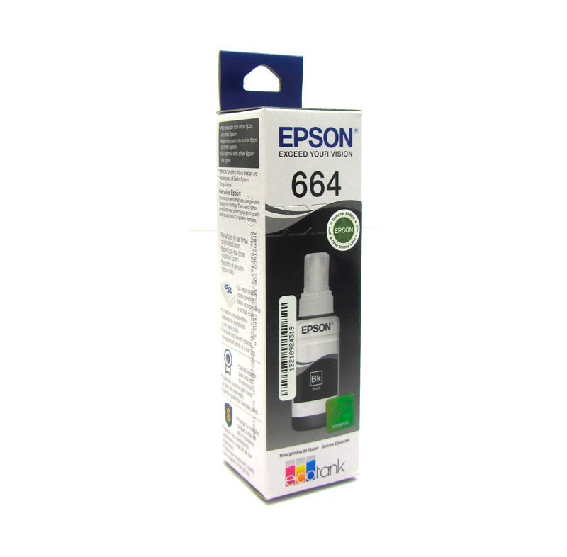TANQUE DE TINTA (ECOTANK) EPSON 664 NEGRO 70ML - SMART BUSINESS