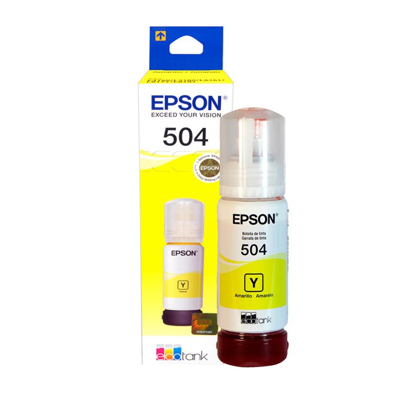 TANQUE DE TINTA EPSON T504 AMARILLO, 70ML - SMART BUSINESS