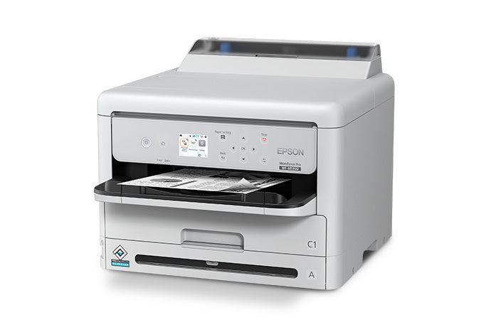 Impresora Epson WorkForce Pro WF-M5399 C11CK77301 vista frontal en tres cuartos desde la izquierda