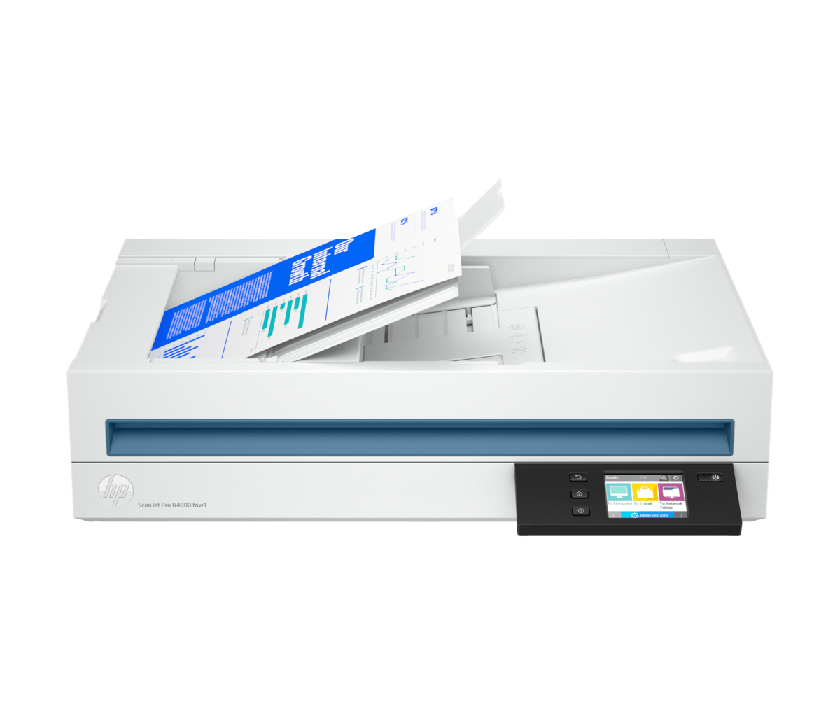 "ESCÁNER HP SCANJET PRO N4600 FNW1 – ESCANEO RÁPIDO A COLOR, CONEXIÓN WI - FI, ALIMENTADOR AUTOMÁTICO DE DOCUMENTOS (ADF), IDEAL PARA OFICINA Y DIGITALIZACIÓN DE DOCUMENTOS" 20G07AAKV - SMART BUSINESS