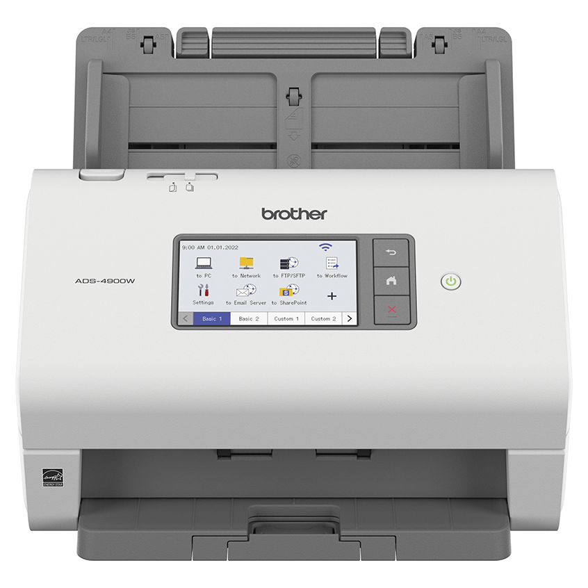 ESCÁNER PROFESIONAL BROTHER ADS - 4900W – DÚPLEX 120 IPM, ADF 100 HOJAS, WI - FI, USB 3.0, PANTALLA TÁCTIL 4.3", CICLO DIARIO DE 9,000 PÁGINAS – IDEAL PARA OFICINAS Y NEGOCIOS BR-ADS4900W - SMART BUSINESS