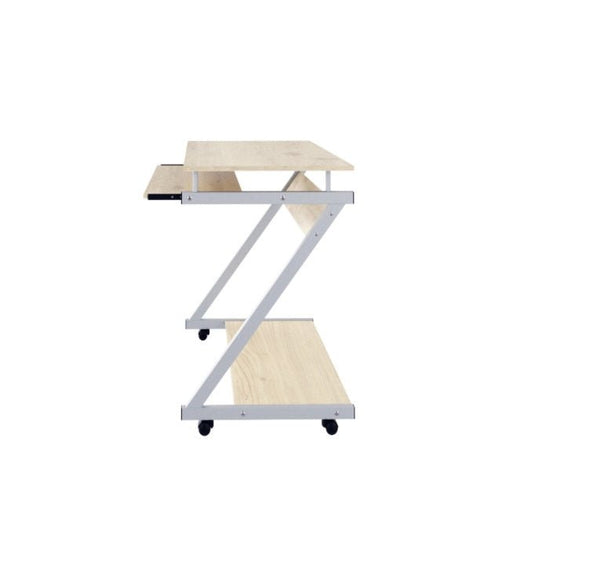 ESCRITORIO XTECH XTF - CD191 – COMPACTO, ESTILO Z, BEIGE, IDEAL PARA LAPTOP Y PC, DURABLE Y PRÁCTICO XTF-CD191 - SMART BUSINESS