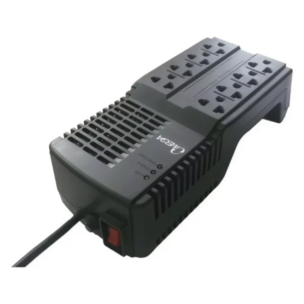 ESTABILIZADOR DE VOLTAJE 2 000 VA OMEGA CON 8 TOMAS, PROTECCIÓN CONTRA SOBRETENSIONES Y PICOS 4A2K02 - SMART BUSINESS