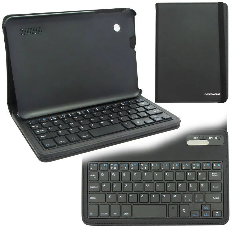 Estuche Advance Con Teclado Bluetooth, Negro. - SMART BUSINESS