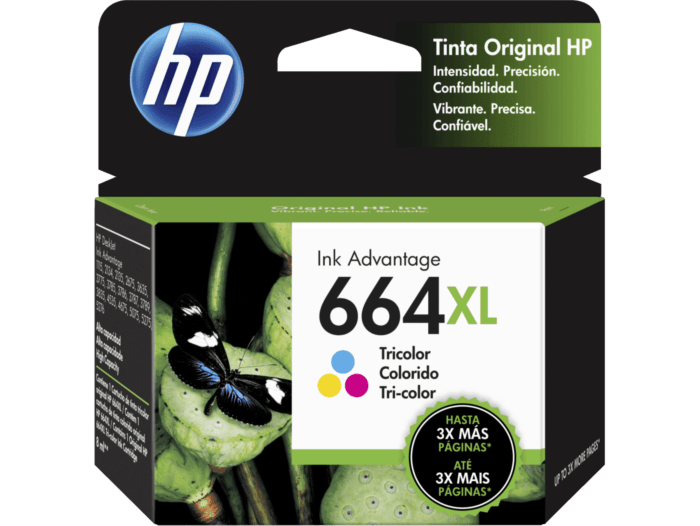 Cartucho de tinta HP 664XL tricolor F6V30AL
