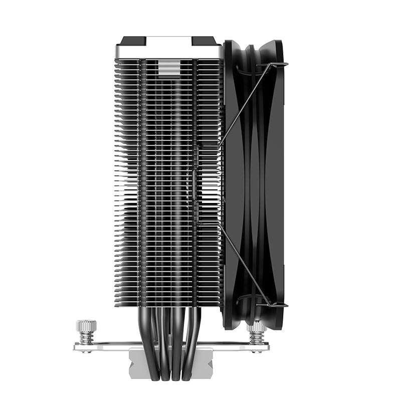 Fan-Cooler para CPU PcCooler K4 BK Challenger, 130mm, 240W, 4-Pin PWM, 12VDC, Color Negro - SMART BUSINESS