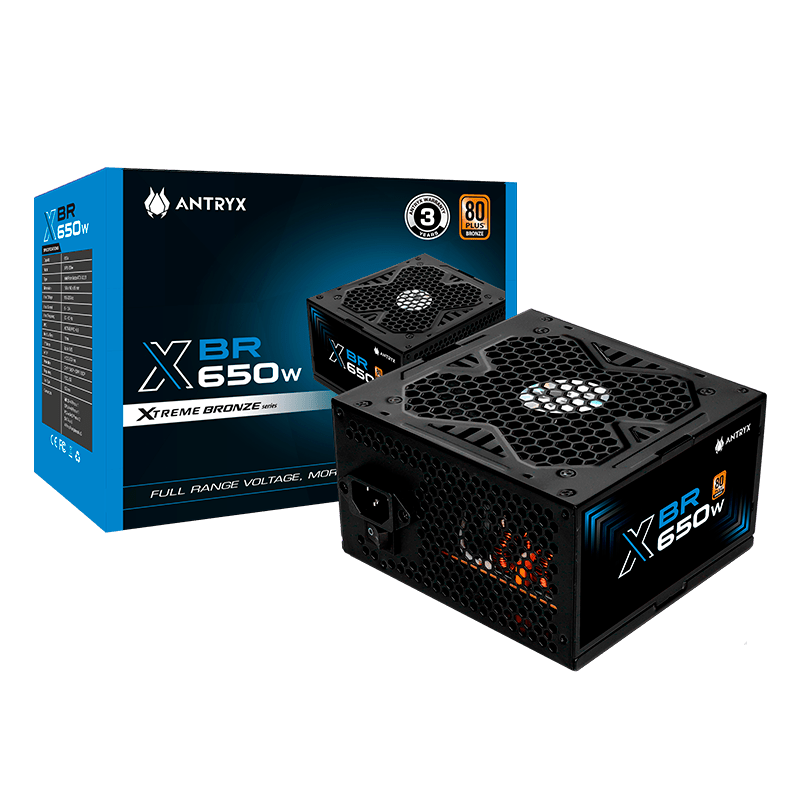 FUENTE ANTRYX 650W XBR - 650 WHITE, 80PLUS BRONZE  (FP650) FP650 - SMART BUSINESS