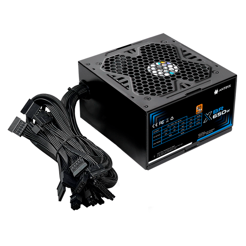 FUENTE ANTRYX 650W XBR - 650 WHITE, 80PLUS BRONZE  (FP650) FP650 - SMART BUSINESS