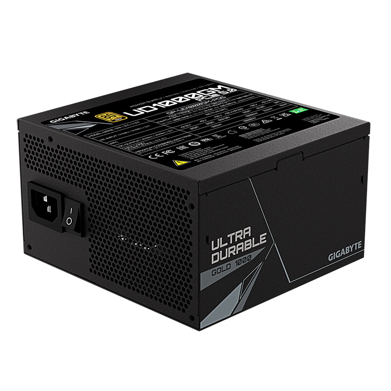 FUENTE DE ALIMENTACIÓN ATX GIGABYTE UD1000GM PG5, 1000W, CERTIFICACIÓN 80 PLUS GOLD, EFICIENCIA Y POTENCIA ÓPTIMA GP-UD1000GM PG5 GUS2 - SMART BUSINESS