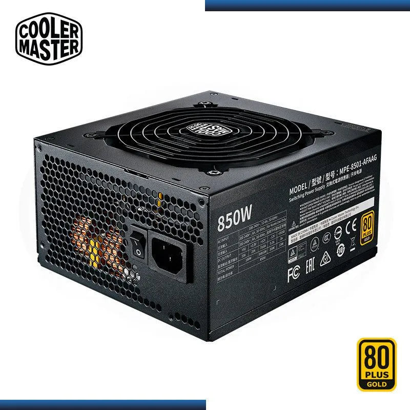 Fuente de Alimentación Modular Cooler Master MWE Gold 850W 80 Plus Gold - SMART BUSINESS