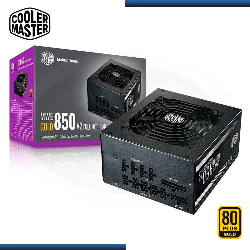 Fuente de Alimentación Modular Cooler Master MWE Gold 850W 80 Plus Gold - SMART BUSINESS
