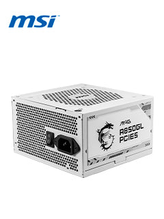 Fuente de alimentación MSI MAG A850GL PCIE5 WHITE, certificación 80 PLUS Gold, formato ATX modular. - SMART BUSINESS