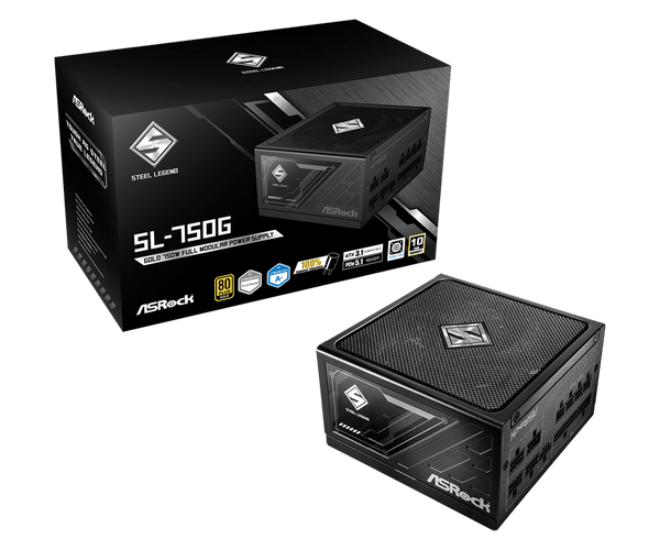 FUENTE DE PODER ASROCK CHALLENGER 750W (CL - 750G) NO MODULAR, ATX 80 PLUS GOLD, NEGRO SL-750G - SMART BUSINESS