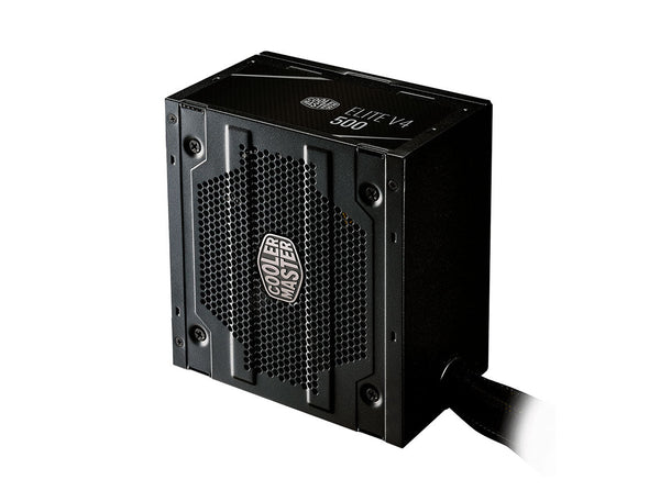 FUENTE DE PODER COOLER MASTER ELITE 500 V4 – 500W, CERTIFICACIÓN 80 PLUS WHITE, ATX, DISEÑO NO MODULAR, COLOR NEGRO, RENDIMIENTO CONFIABLE Y SILENCIOSO MPE-5001-ACAAB-US - SMART BUSINESS