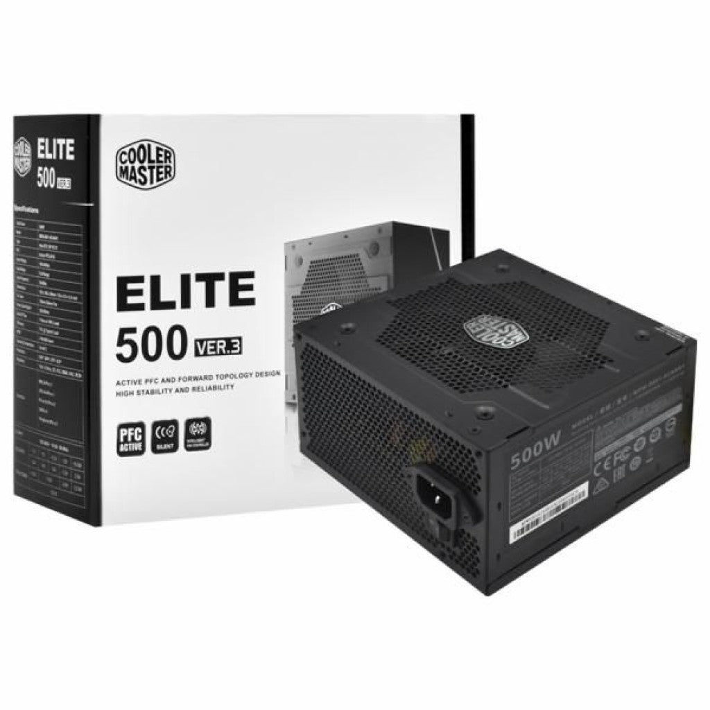 FUENTE DE PODER COOLER MASTER ELITE NEX N500 500W CERTIFICACIÓN 80 PLUS BRONZE MODULAR CABLEADO MPW - 5001 - ACAN - BUS MPW-5001-ACAN-BUS - SMART BUSINESS