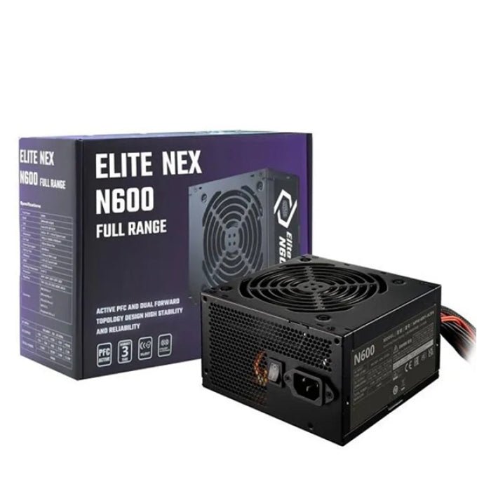FUENTE DE PODER COOLER MASTER FUENTE PODER ELITE NEX N600 FR A/US CABLE MPW - 6001 - ACAN - BUS MPW-6001-ACAN-BUS - SMART BUSINESS