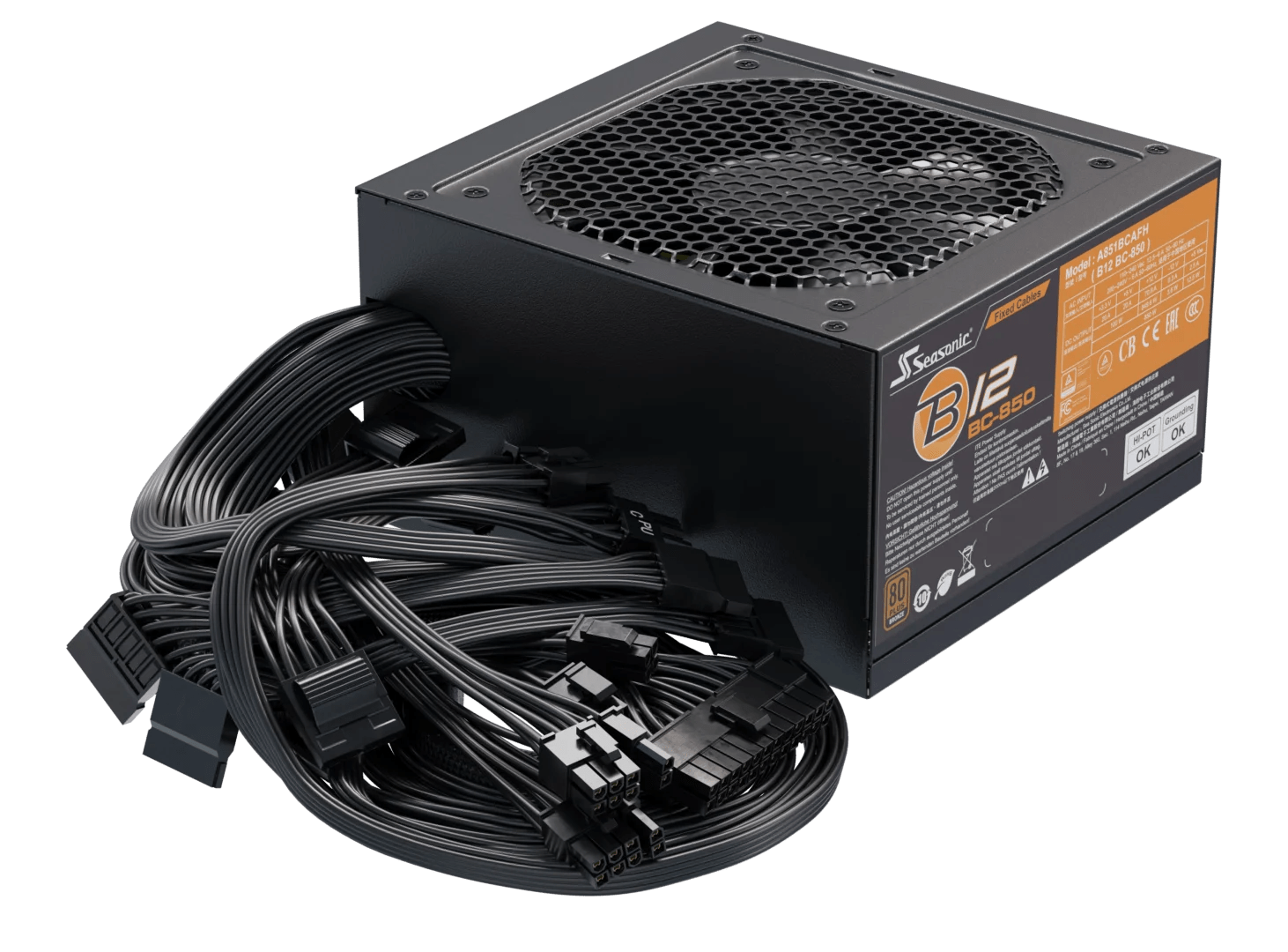 FUENTE SEASONIC B12 - 750BC 80PLUS BRONZE (A751BCAFH) A751BCAFH - SMART BUSINESS