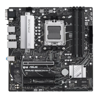 TARJETA MADRE ASUS MICRO-ATX PRIME B650M-A II-CSM, S-AM5, AMD B650, HDMI, 128GB DDR5 PARA AMD