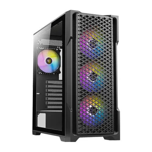 Gabinete Antec Ax90 Con Ventana Midi-Tower, Atx/Itx/Micro-Atx, Usb 3.0/2.0, Sin Fuente, 4 Ventiladores Instalados Argb, Negro - SMART BUSINESS