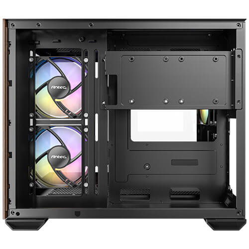 GABINETE ANTEC CX600M WOOD, MIDI - TOWER, MICRO - ATX/MINI - ITX, USB 2.0/3.0, SIN FUENTE, 3 VENTILADORES INSTALADOS, NEGRO 0-761345-10138-7 - SMART BUSINESS