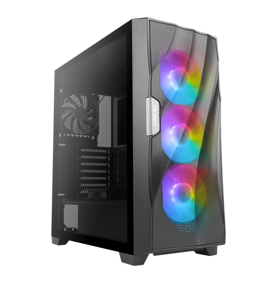 Gabinete Antec DF700 Flux con Ventana RGB, Midi-Tower, ATX/micro ATX/Mini-ITX, USB 3.0, sin Fuente, 5 Ventiladores RGB Instalados, Negro - SMART BUSINESS