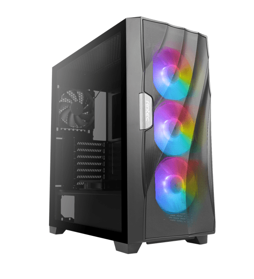 Gabinete Antec DF700 Flux con Ventana RGB, Midi-Tower, ATX/micro ATX/Mini-ITX, USB 3.0, sin Fuente, 5 Ventiladores RGB Instalados, Negro - SMART BUSINESS