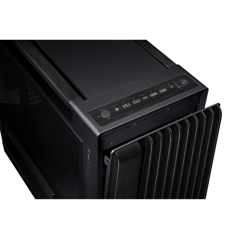 GABINETE ASUS PROART PA602 WOOD EDITION – MID - TOWER ATX/E - ATX CON PANEL DE VIDRIO, PANEL FRONTAL DE MADERA, VENTILACIÓN PREMIUM CON 2×200 MM + 1×140 MM, SOPORTE RADIADOR 420 MM PA602-WOOD-BLK-TG - SMART BUSINESS