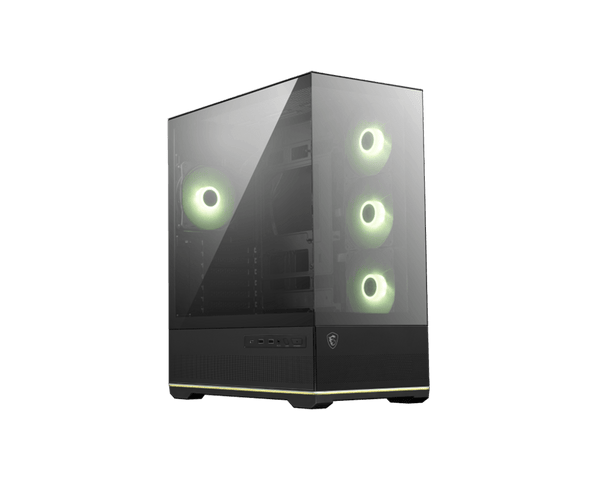 GABINETE ATX GAMING MSI MAG PANO 110R PZ NEGRO CON PANEL DE VIDRIO TEMPLADO Y ILUMINACIÓN RGB MAG PANO 110R PZ - SMART BUSINESS