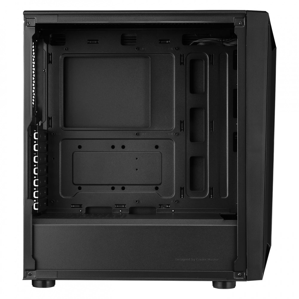 GABINETE COOLER MASTER CMP 510 CON VENTANA, MIDI TOWER, ATX/MICRO ATX/MINI - ITX, USB 2.0, SIN FUENTE, 3 VENTILADORES ARGB INSTALADOS, NEGRO CP510-KGNN-S00 - SMART BUSINESS