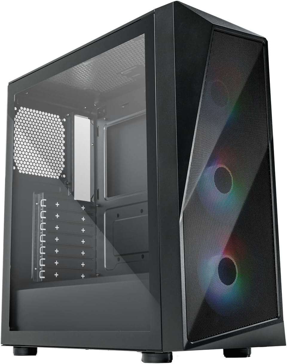 GABINETE COOLER MASTER CP520 CON VENTANA ARGB, MIDI - TOWER, USB 3.2/2.0, SIN FUENTE, 3 VENTILADORES ARGB, NEGRO CP520-KGNN-S00 - SMART BUSINESS