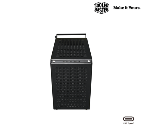 GABINETE COOLER MASTER QUBE 500 FLATPACK CON VENTANA MIDI - TOWER, ATX/EATX/ITX/MICRO - ATX, USB 3.0, SIN FUENTE, 1 VENTILADOR INSTALADO, NEGRO Q500-KGNN-S00 - SMART BUSINESS