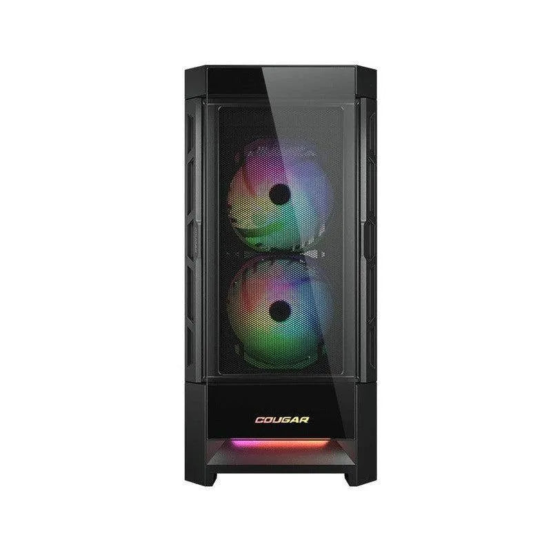 Gabinete Cougar Duoface Rgb Con Ventana, Midi-Tower, Mini-Itx/Micro-Atx/Atx/Ceb, Usb 3.0/2.0, Sin Fuente, 3 Ventiladores Argb Instalados, Negro - SMART BUSINESS
